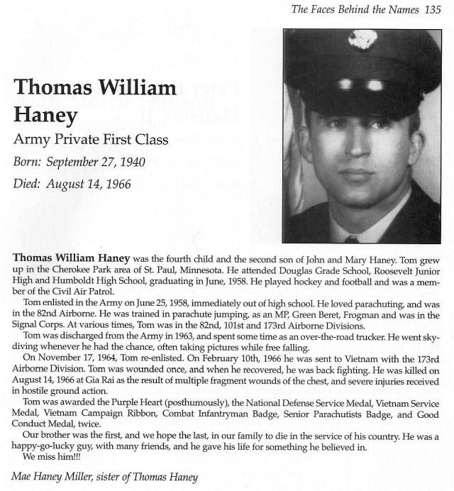 Thomas W Haney