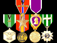Bronze Star (4 awards), Purple Heart, Army Commendation Medal (2 awards), National Defense, Vietnam Service, Vietnam Campaign