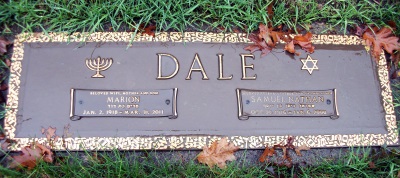 Marion Myers Dale's Marker