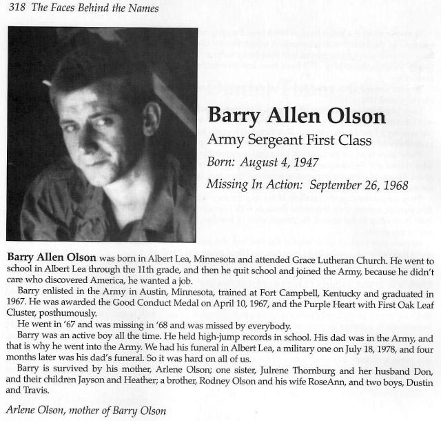 Barry A Olson
