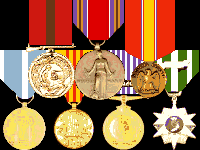 USMC Good Conduct, WW2 Victory, National Defense, Korean Service, Vietnam Service, UN Korean Service, RVN Campaign Medals