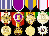DFC, Purple Heart, Air Medal, USAF Good Conduct, Army Good Conduct, National Defense, Vietnam Service, Vietnam Campaign
