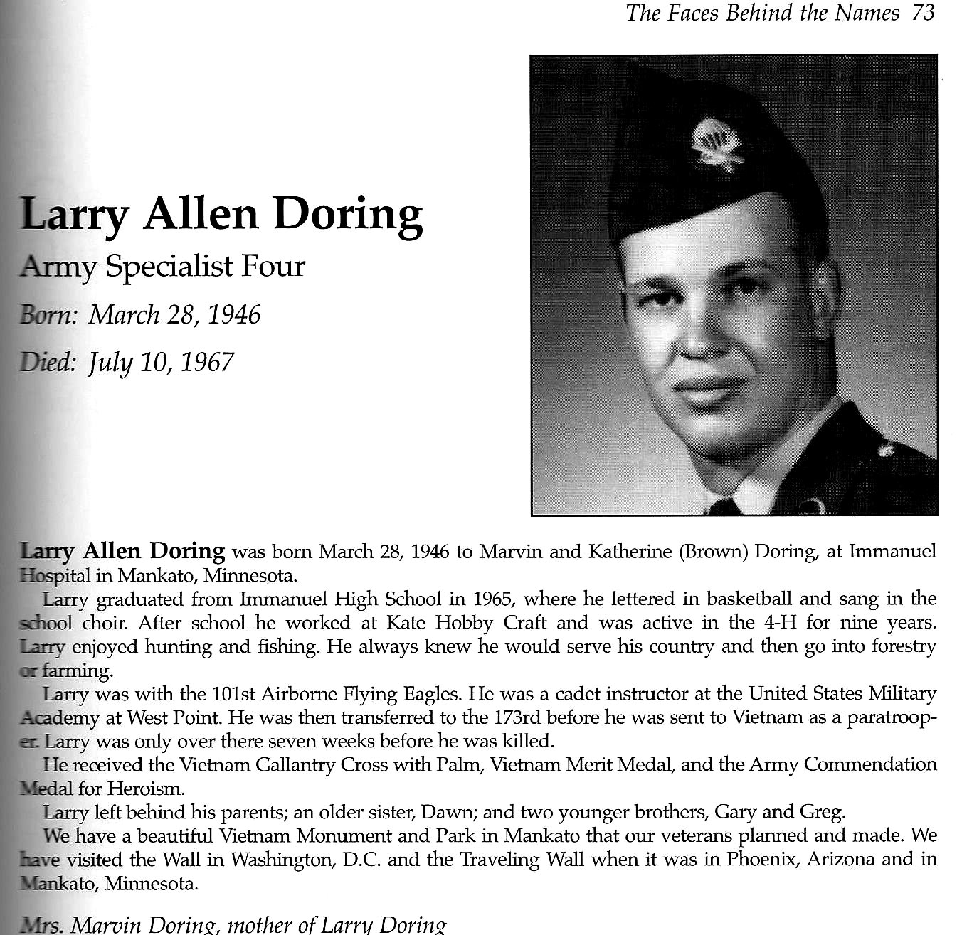 Larry A Doring