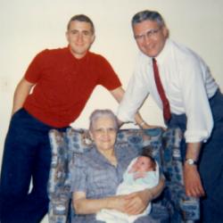Ron Sittner, grandparents, and child