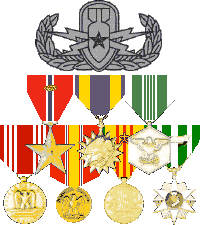 BS (OLC), Air Medal, Army Commendation, Good Conduct, National Defense, Vietnam Service, Vietnam Campaign