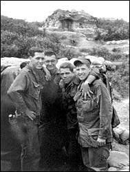 Richard Sutter, left, in Vietnam