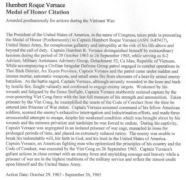 Humbert R Versace