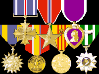 DFC, Bronze Star, Purple Heart, Air Medal, National Defense, Vietnam Service, Vietnam Campaign