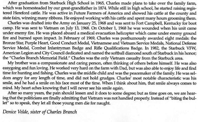 Charles A Branch