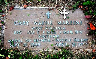 Gary Wayne Martini's plaque
